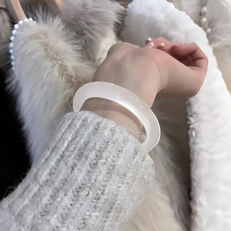 LIU GUI FU JEWELRY Chalcedony Bangles Women's-2