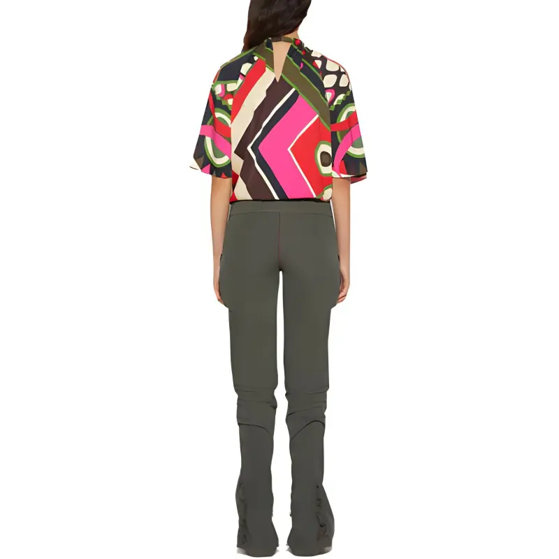 EMILIO PUCCI Vivara print V neck Blouse-2