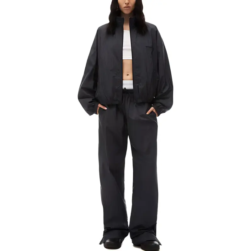 Alexander Wang Coaches Pinstripe Track Jacket-1
