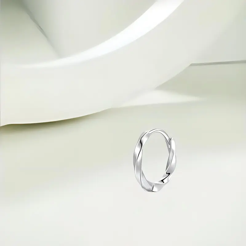 KIVA Sterling Silver Earrings Unisex-5