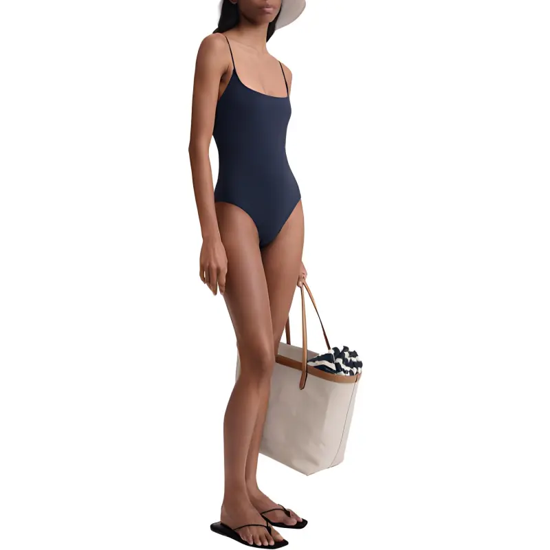 TOTEME Square-neck Low-back Swimsuit-3