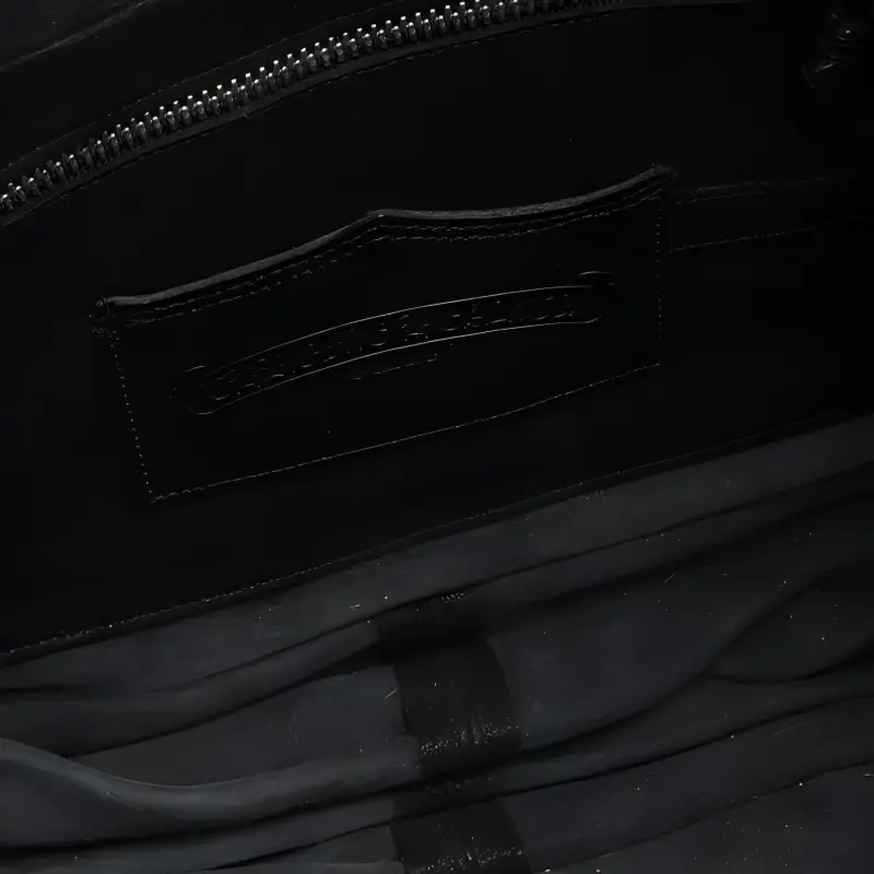 Chrome Hearts Leather Shoulder Bag Crossbody Bag Women's Black-7