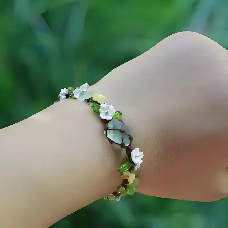 AWD White Crystal Rope Bracelets Women's-4