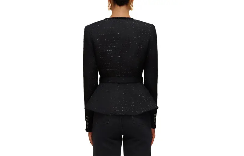 Self portrait SS22 Cropped Coats Women's Black-1