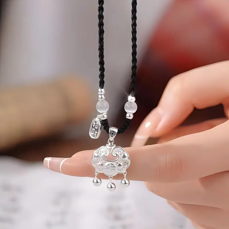 SUCH NICE S999 Fine Silver Necklaces Women's-4