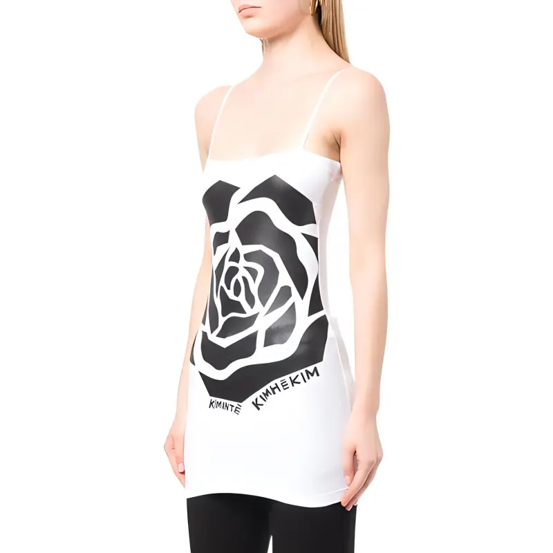KIMHEKIM Sleeveless Dresses Women's White-4