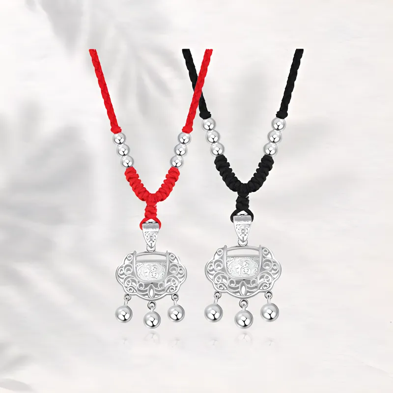 Chongqing Gold Store S999 Fine Silver Necklaces Unisex-3
