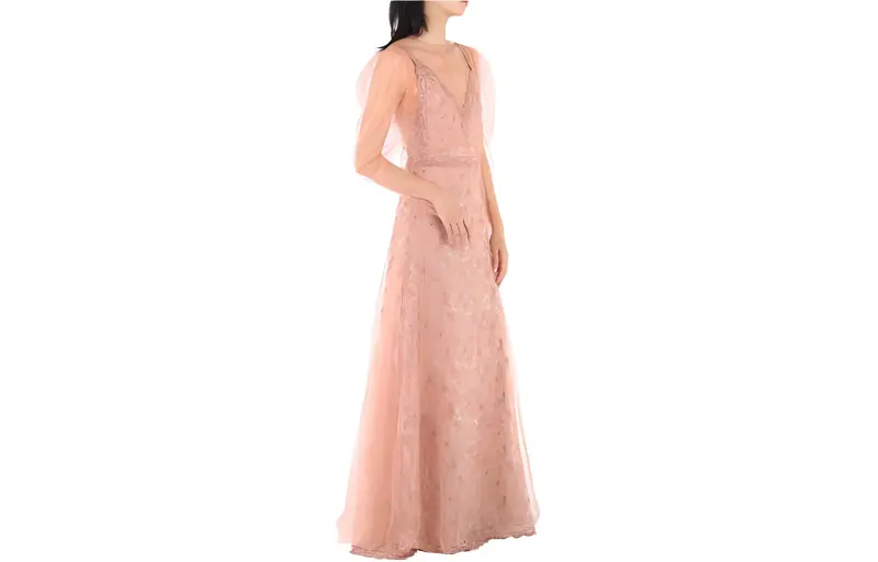 Burberry Sleeveless Dresses Women's Gray Pink-2