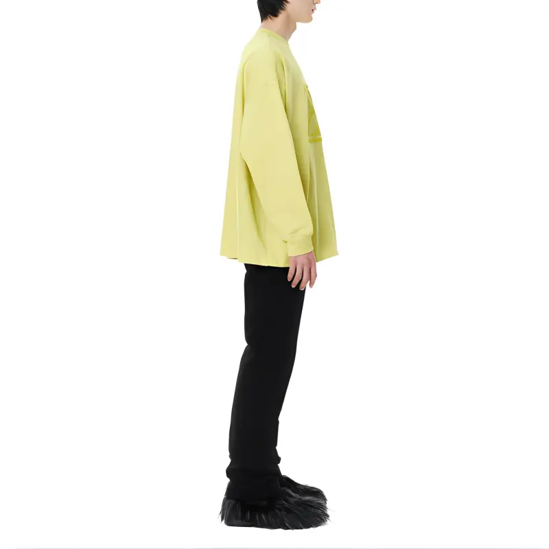 WE11DONE Sweatshirt Unisex Yellow-2