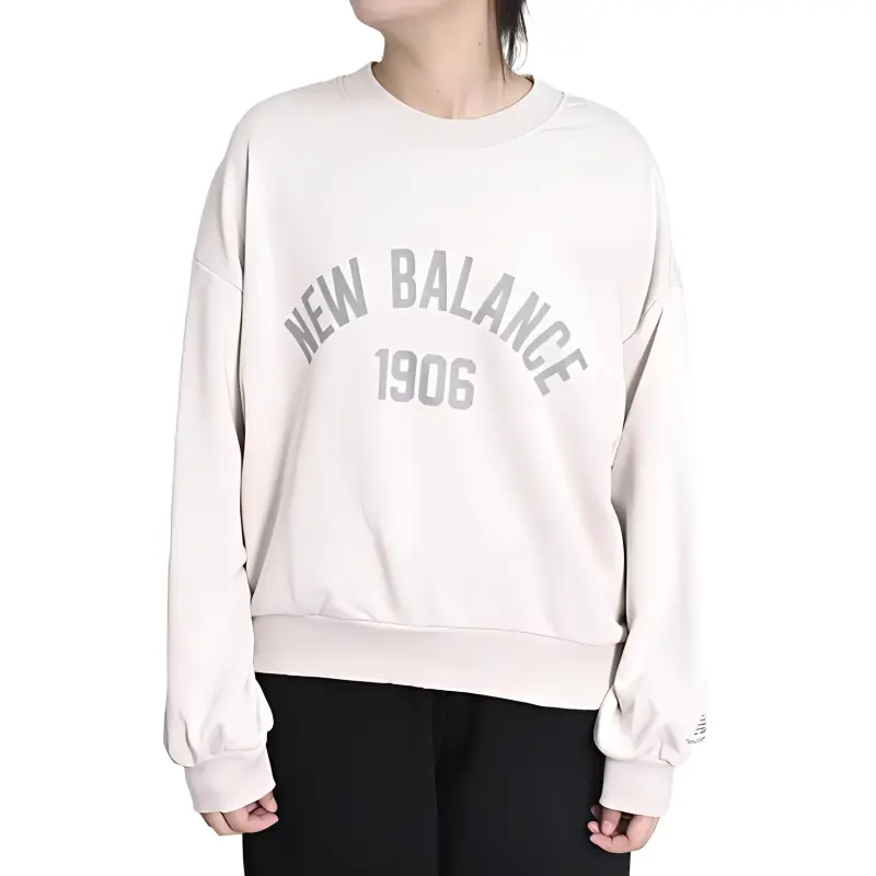 New Balance Sports And Leisure Sweatshirt Women's White-2