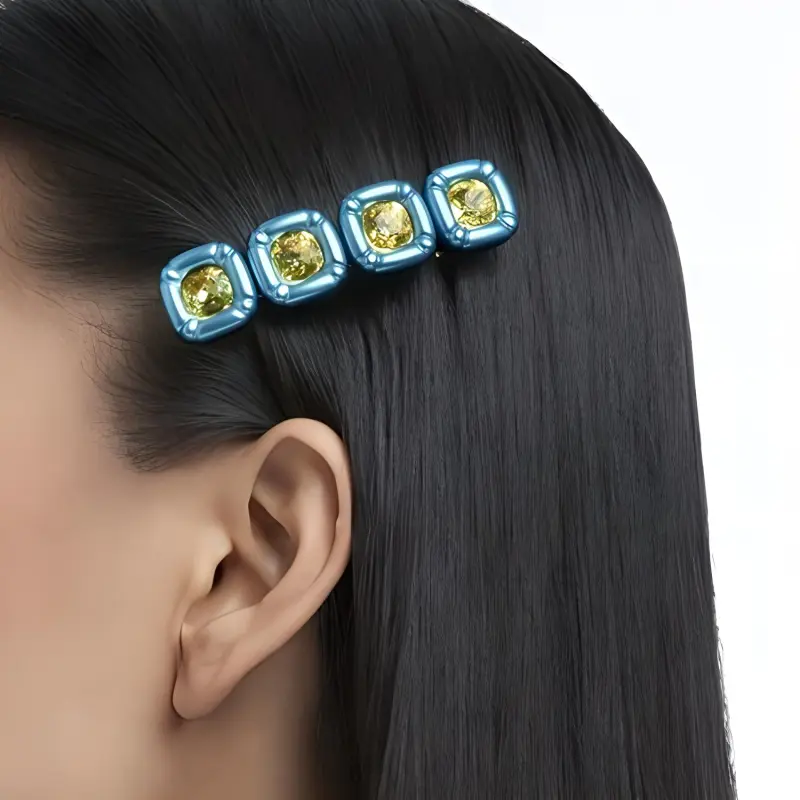 Swarovski Dulcis Hair Clips Women's Blue-1