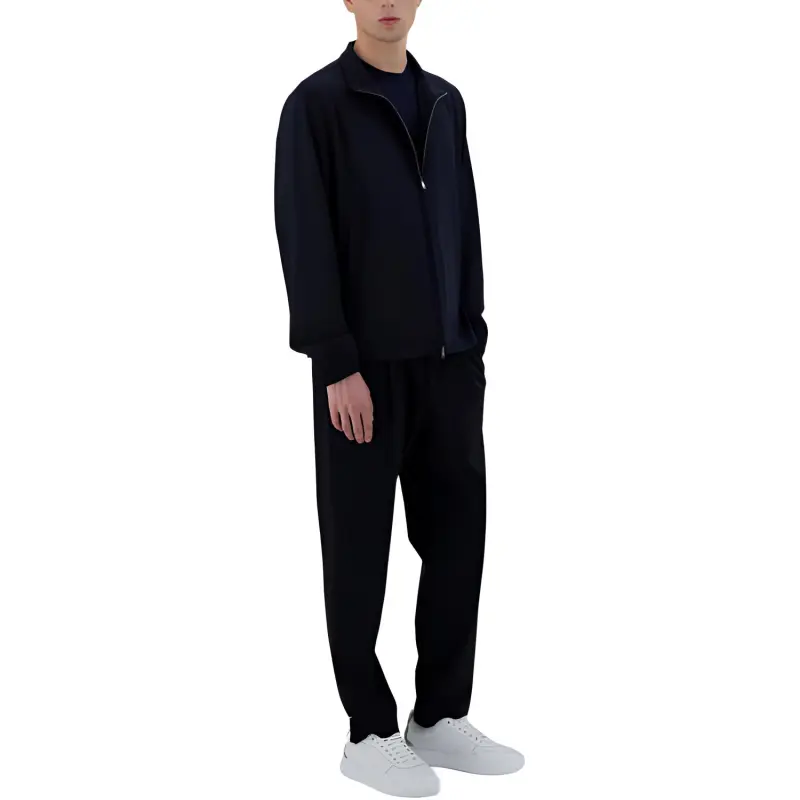 HERNO Zip Up Straight Hem Bomber Jacket-6