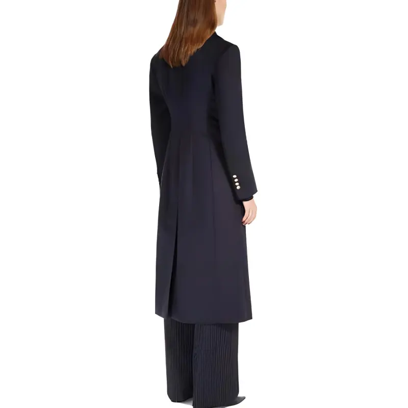 MaxMara Studio Double-Breasted Long-Sleeved Coat-2