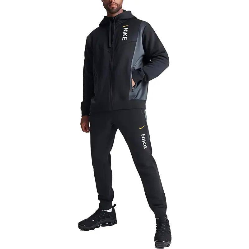 Nike SPORTSWEAR HYBRID FLEECE Jacket Men's Black-1