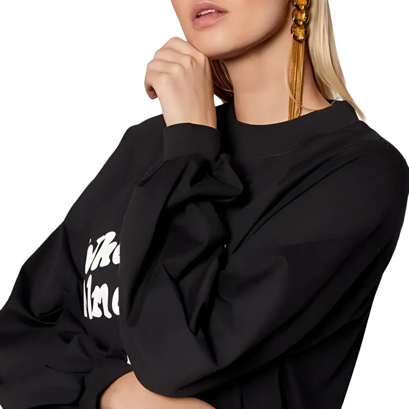 MSGM Long-Sleeved Dresses Women's Black-4