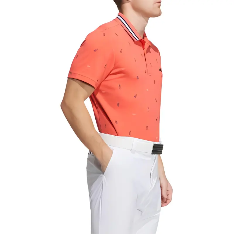 Adidas Polo Shirts Men Orange-3