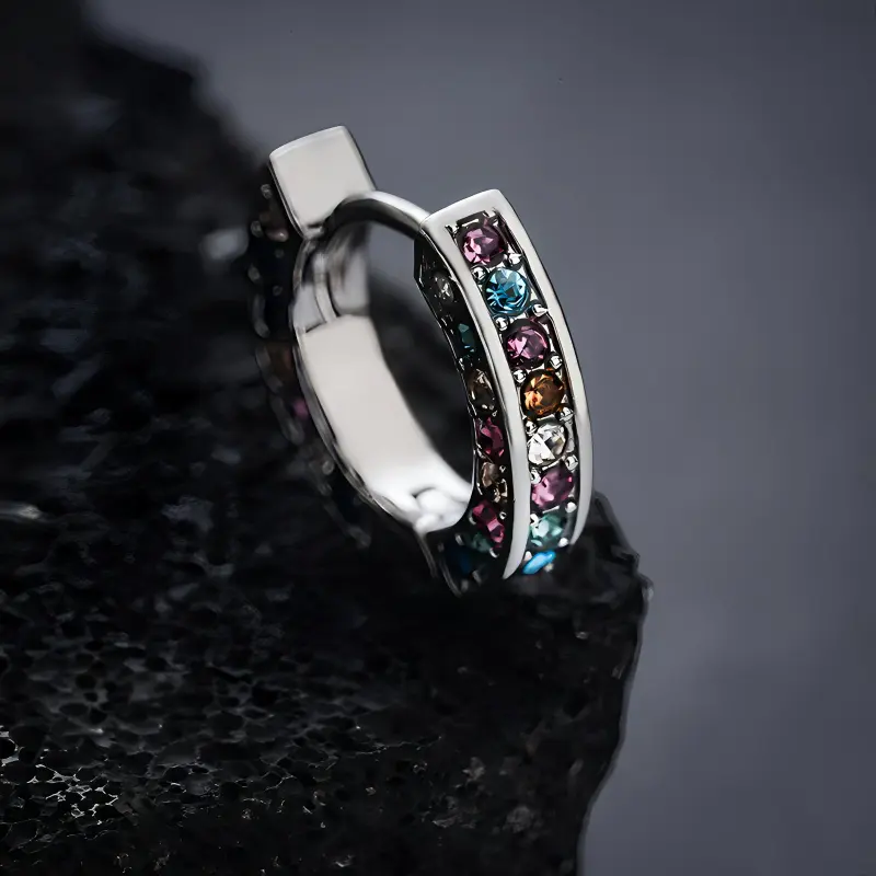AKAK Titanium Steel Earrings Unisex-4