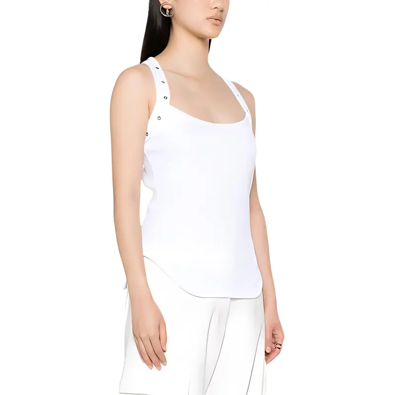 The Attico Race Back Ribbed Tank Top-3