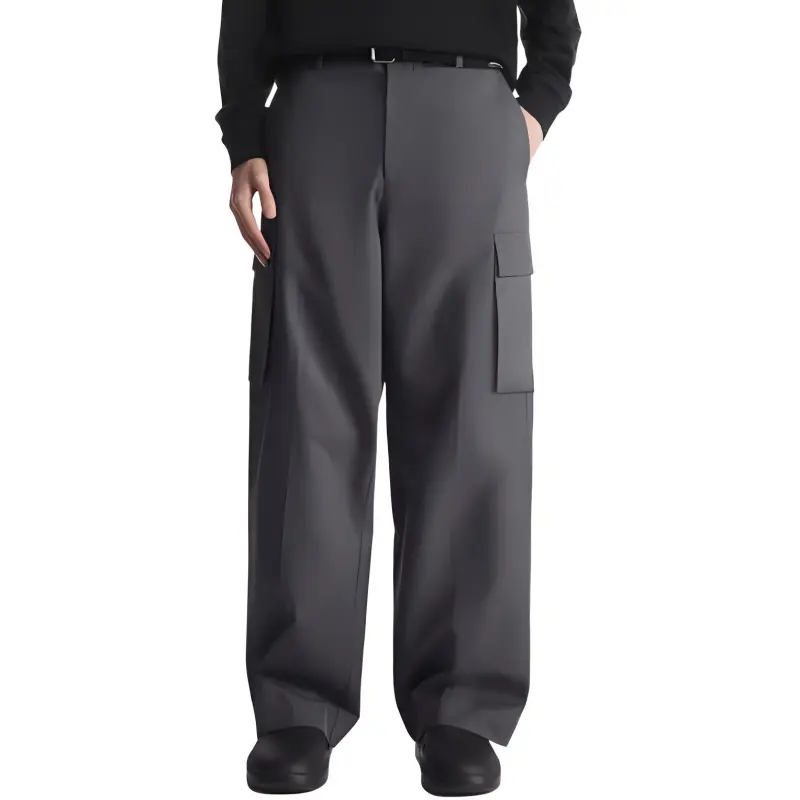 LACOSTE Cargo Pants Men's Dark Gray-2