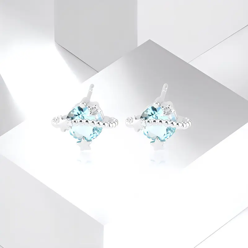 WANLIACC Alloy Planet Stud Earrings Women's-2