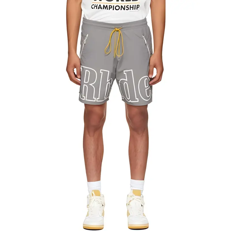 RHUDE Sports Shorts Men Gray-1