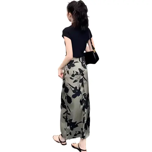 DOSOHEB Two Piece Skirt Sets Women's