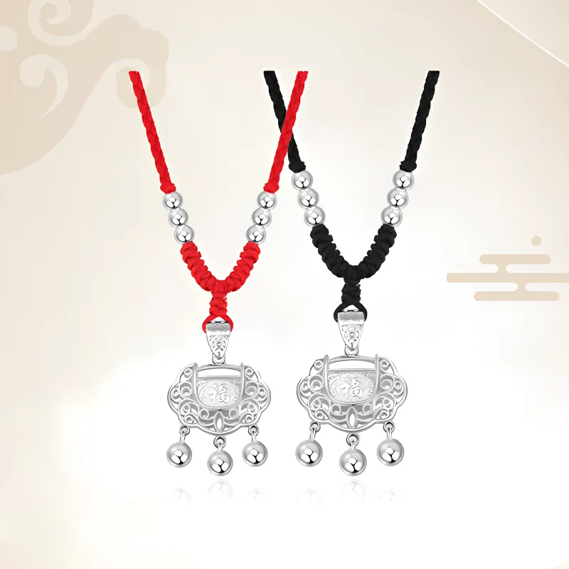 Chongqing Gold Store S999 Fine Silver Necklaces Unisex-4
