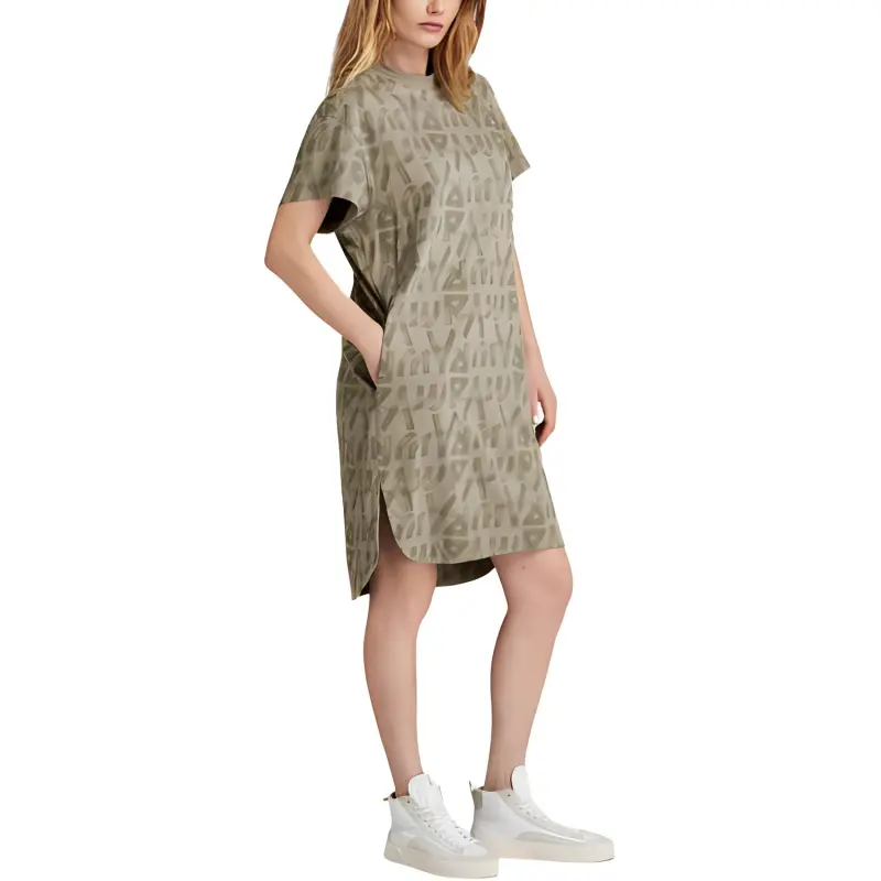 G-STAR RAW Short-Sleeved Dresses Women's Clover Original Patent Leather-3
