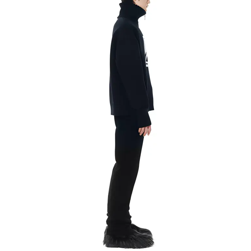 WE11DONE Square Logo Pile Knit Jumper-3