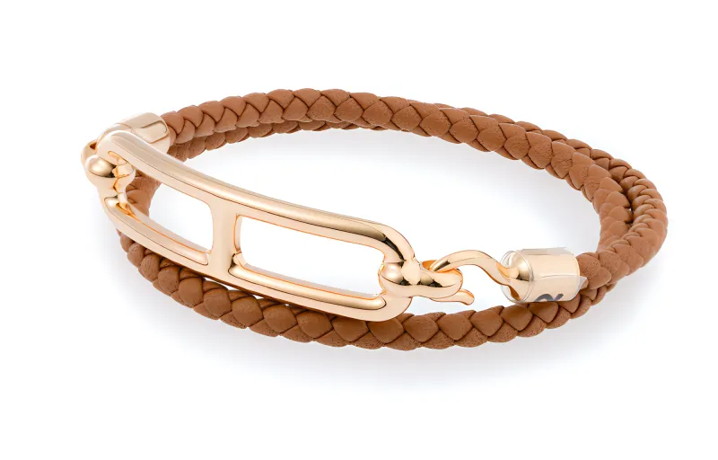 HERMES Roulis Leather Elegant Style Bracelets-1