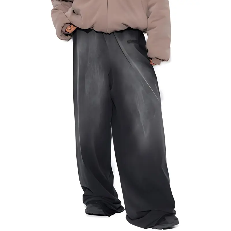 Vetements Double Jersey Sweatpants 'Washed Black'-2