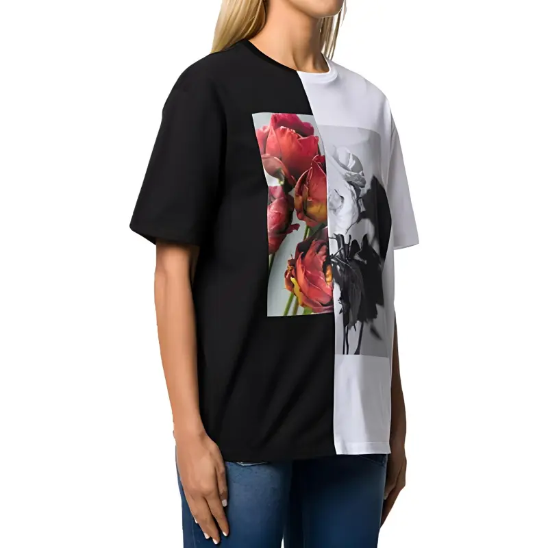 Alexander McQueen T Shirts Women's Black/White-1