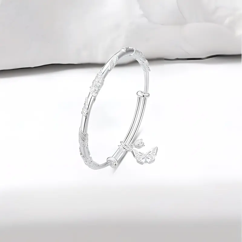 Bailijin S999 Fine Silver Sterling Silver Bracelets Unisex-2