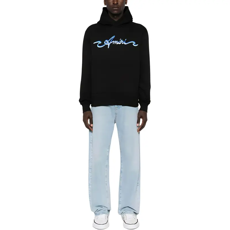 AMIRI Logo Printed Jersey Hoodie-1