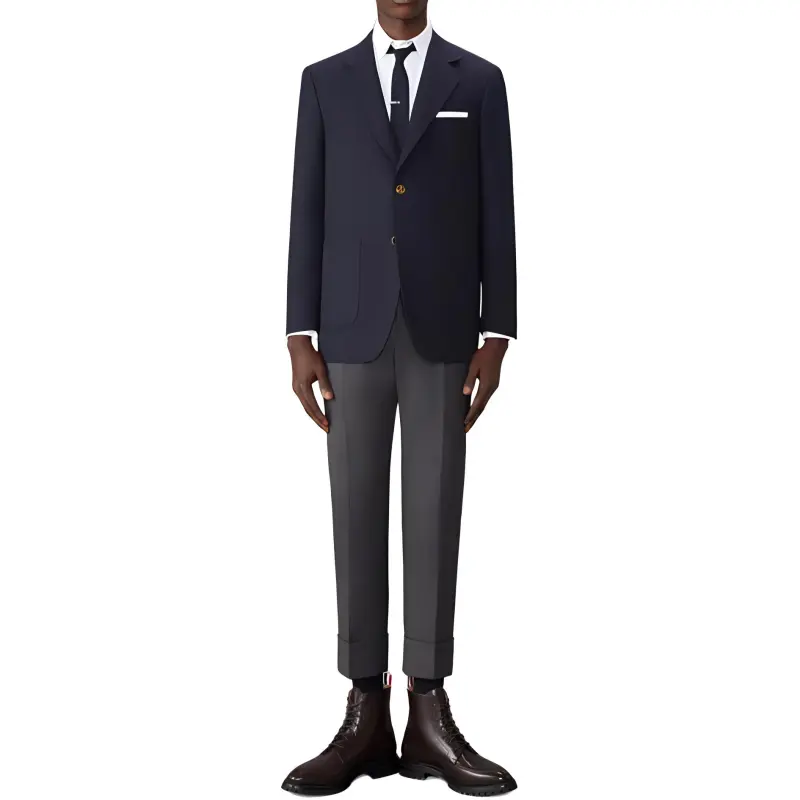 THOM BROWNE Single Breasted Tailored Blazer-3