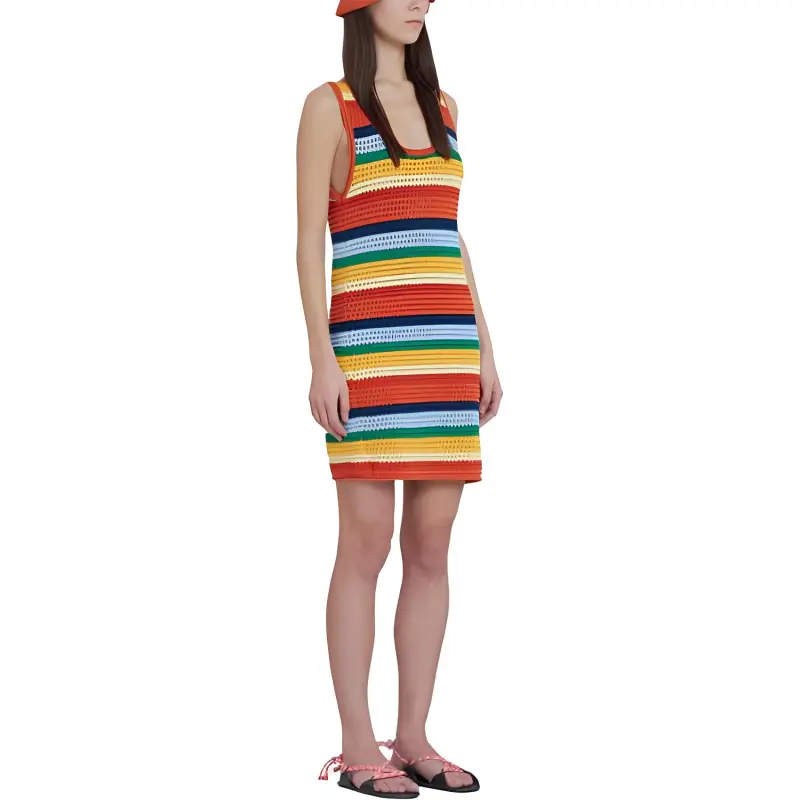 MARNI X No Vacancy Inn Co-brand Sleeveless Dresses Women's Multicolor-2