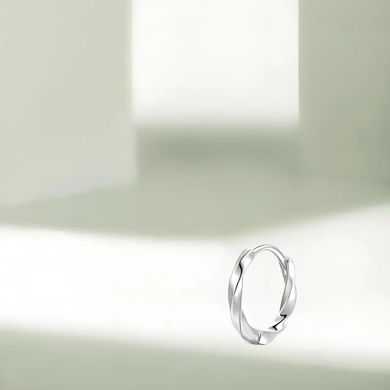 KIVA Sterling Silver Earrings Unisex-3
