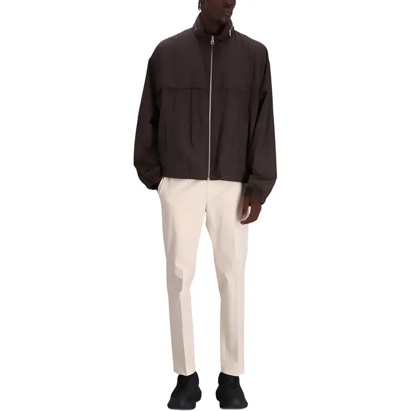 AMIPARIS Paris Logo Printed Zipped Bomber Jacket-1
