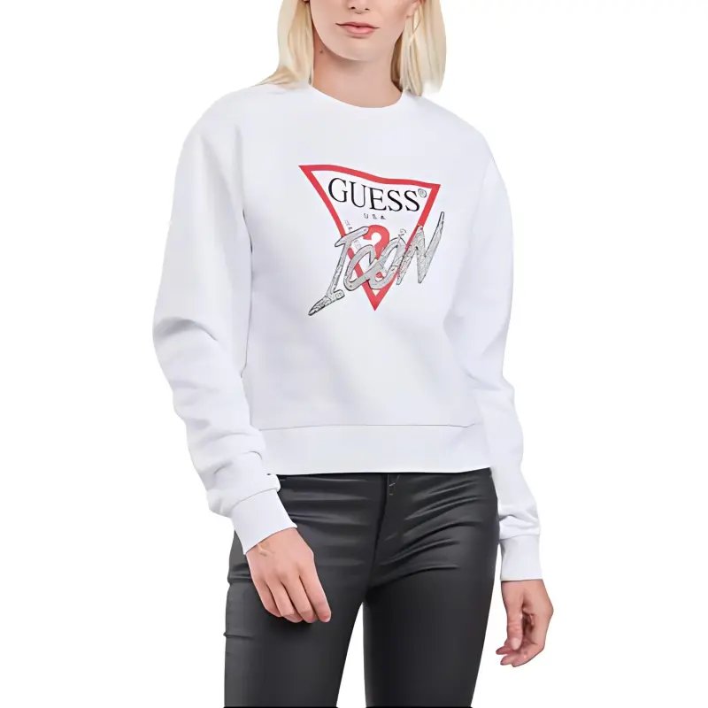 GUESS Sweatshirts Women's White-4