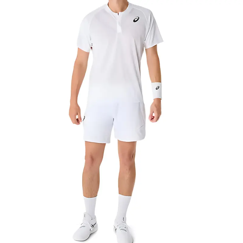 Asics MATCH ACTIBREEZE Polo Shirt Men's White-3