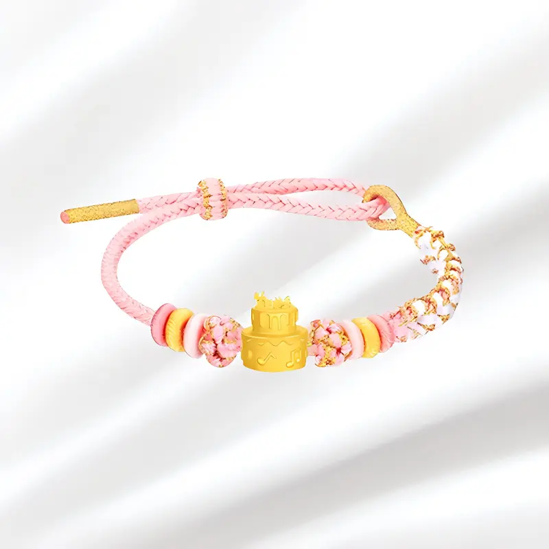 Zheng Tai Fook Gold Bracelet Unisex-3