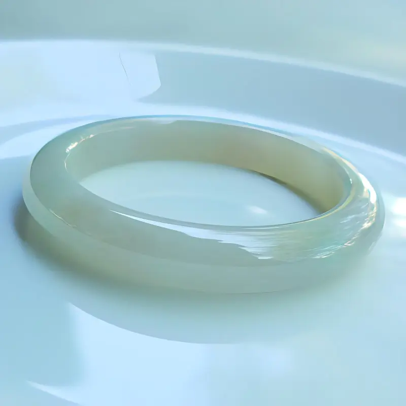 Fei Yan Glutinous Jade Jadeite Jade Bangle Women's-4