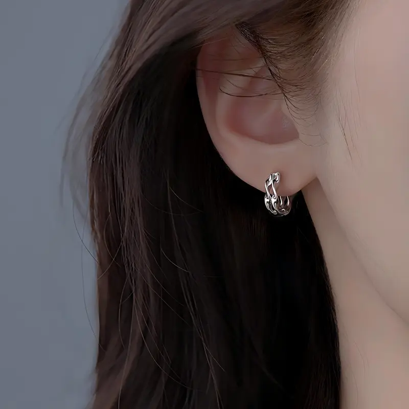 PIARA Earrings Women's Silver-1