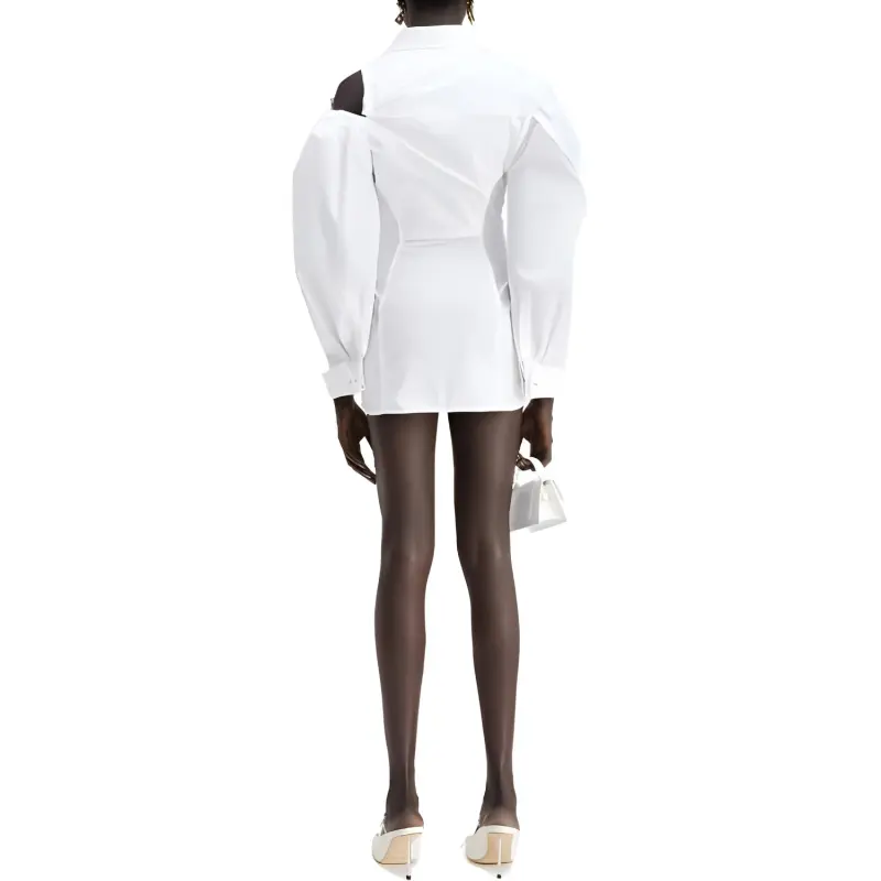 Jacquemus Long Sleeved Dresses Women's White-2