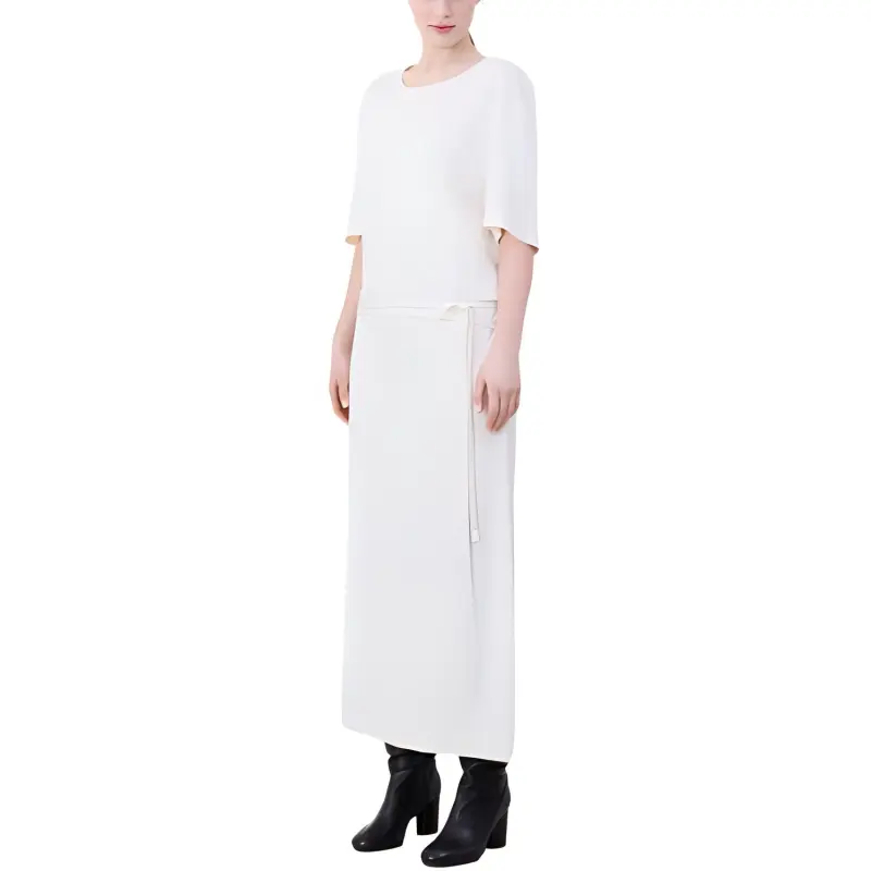 Lemaire Short Sleeved Belted Maxi Dress-2