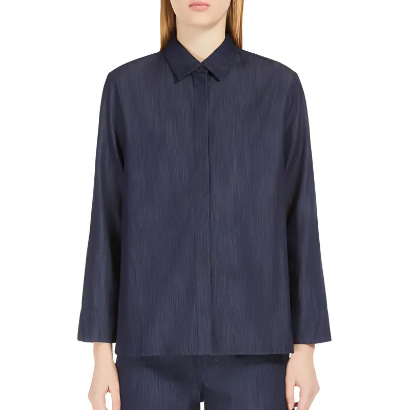 'S MAX MARA Denim Long Sleeved Shirt-1