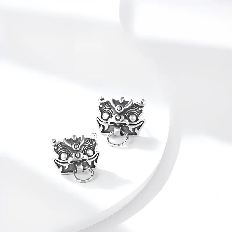 Inkopper Alloy Stud Earrings Unisex-2