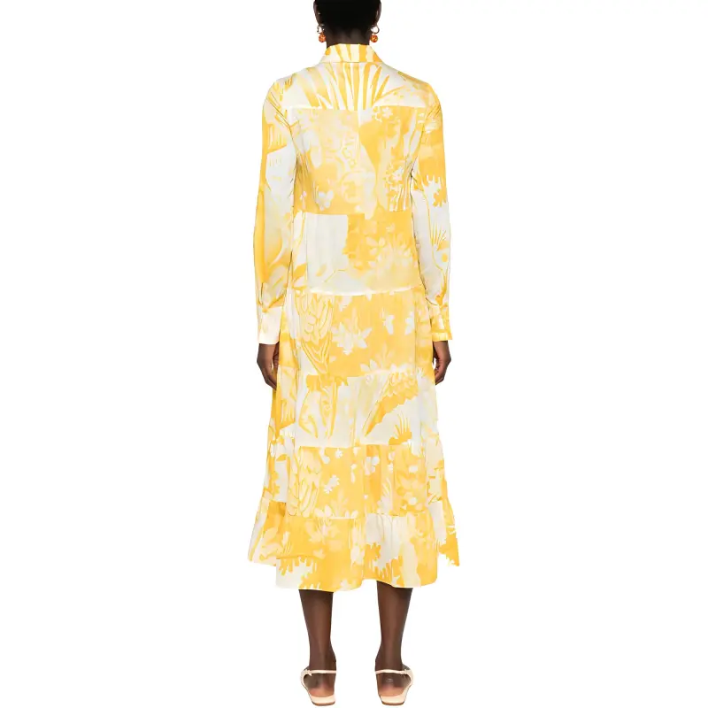 Erdem Long-Sleeved Dresses Women's Chamomile Yellow-2