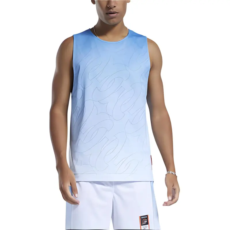 Reebok Tank Tops Men's Sky Blue-4