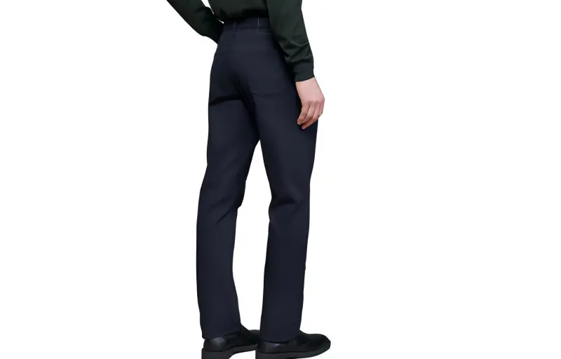 HERMES Casual Pants Men Blue-1